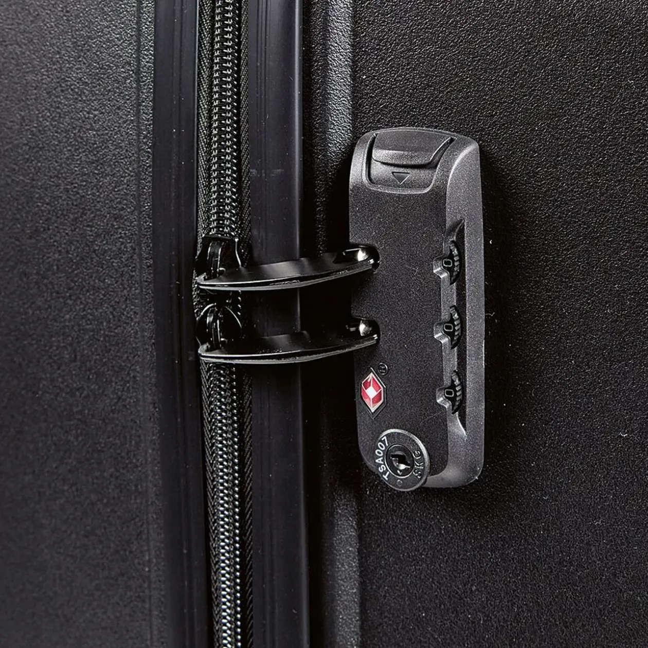 Valise sur roulettes noir H75 cm