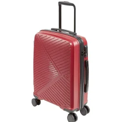 Valise sur roulettes rouge H56 cm