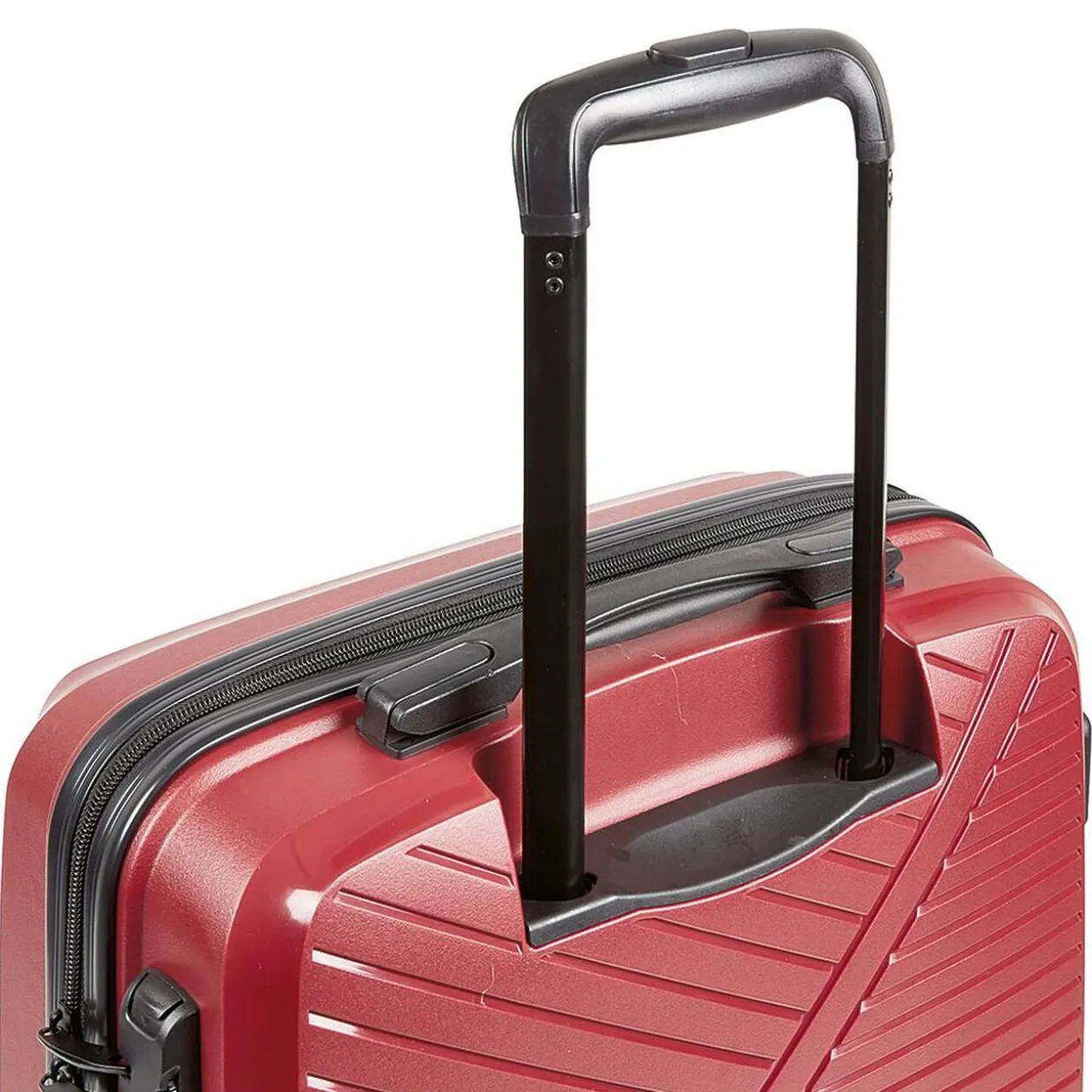 Valise sur roulettes rouge H56 cm