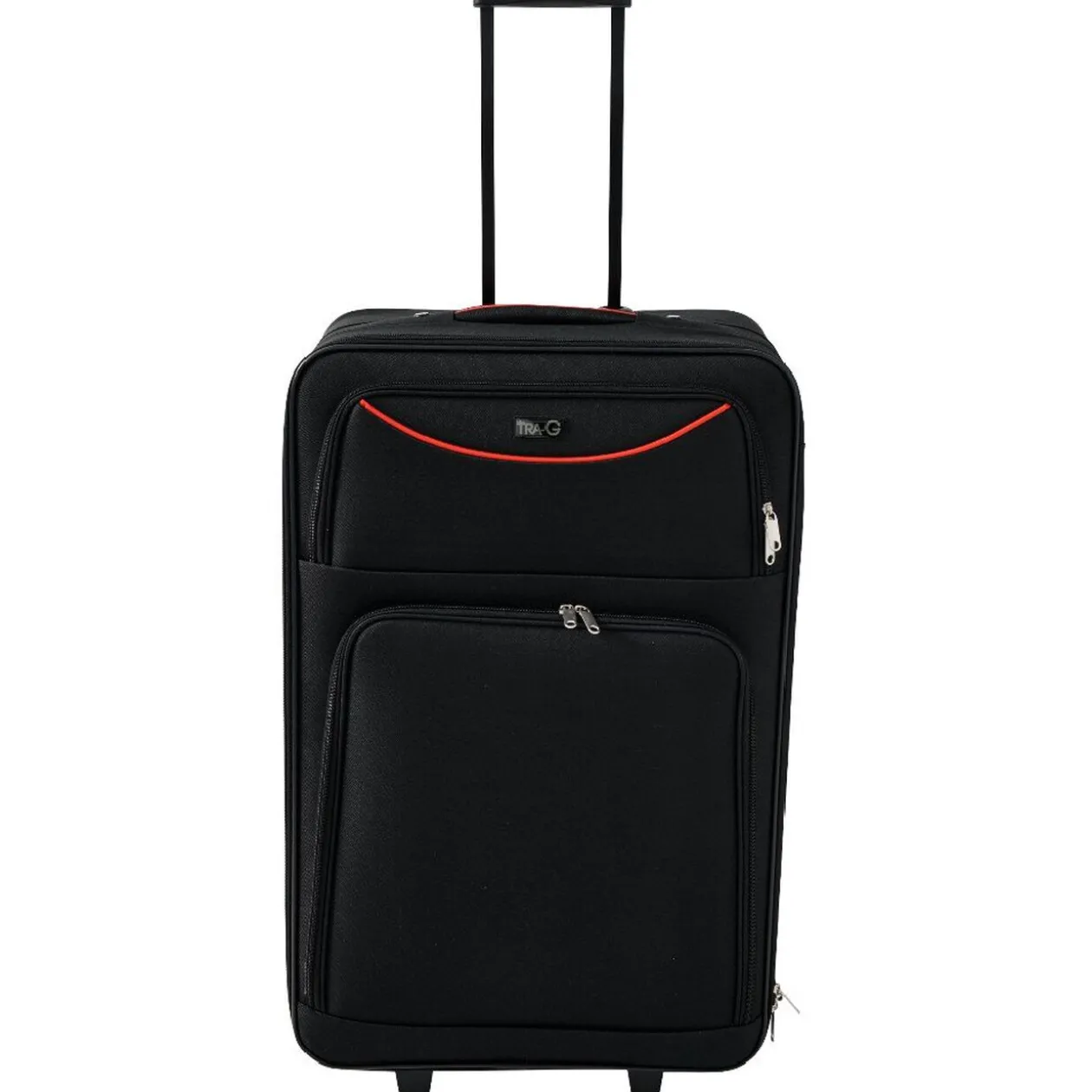 Valise trolley à roulette souple bleu marine L