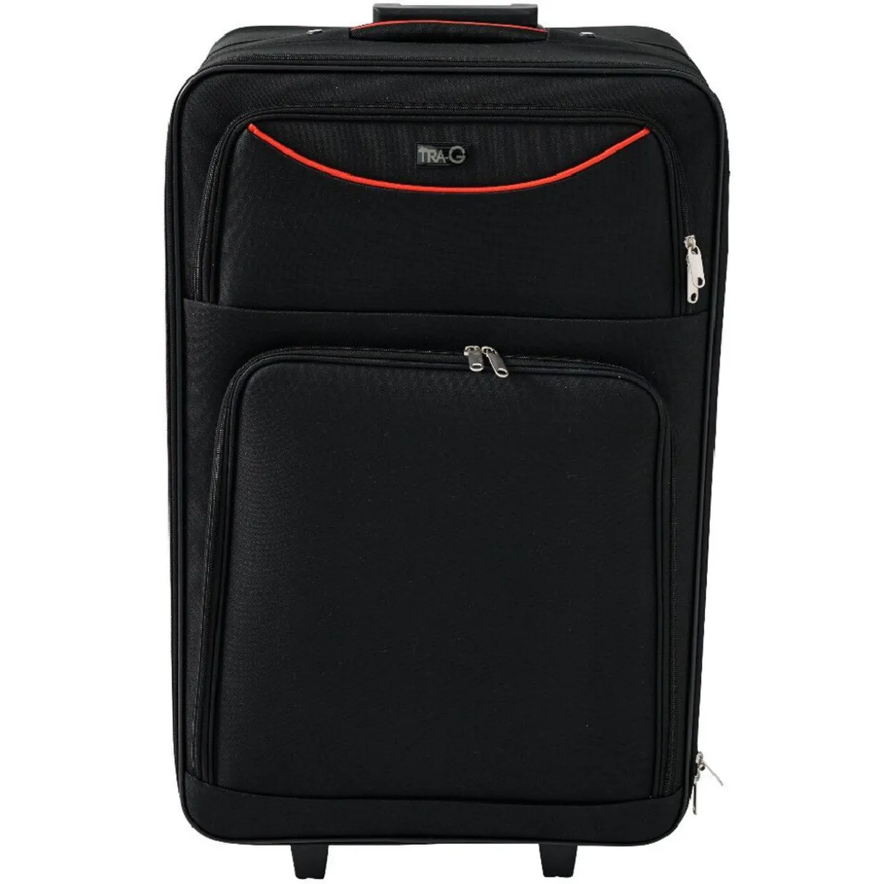 Valise trolley à roulette souple bleu marine L