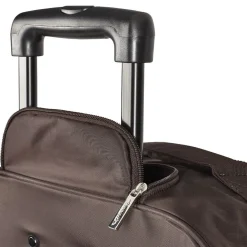 Valise trolley à roulettes marron 41 L