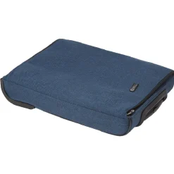 Valise trolley pliable bleue