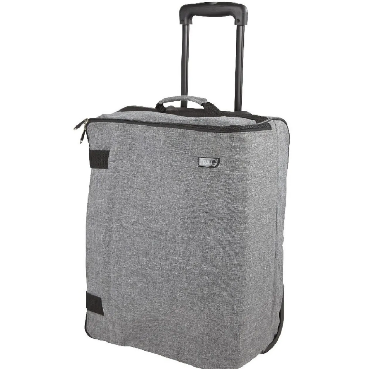Valise trolley pliable grise et noire