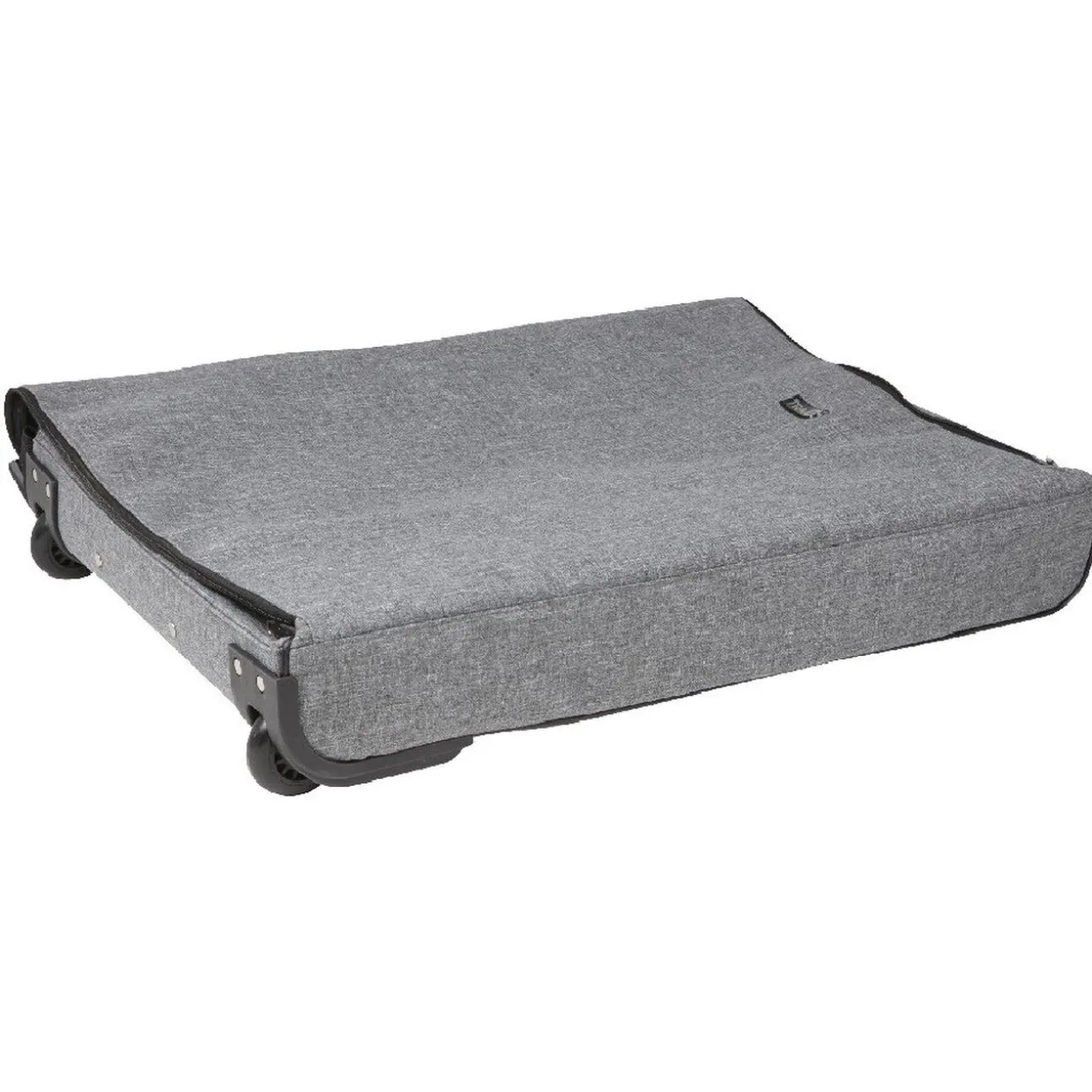 Valise trolley pliable grise et noire