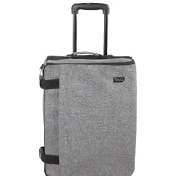 Valise trolley pliable grise et noire