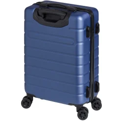 Valise trolley rigide 4 roues bleu marine L. 50 cm
