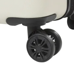 Valise trolley rigide 4 roues blanche 60cm