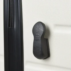 Valise trolley rigide 4 roues blanche 60cm