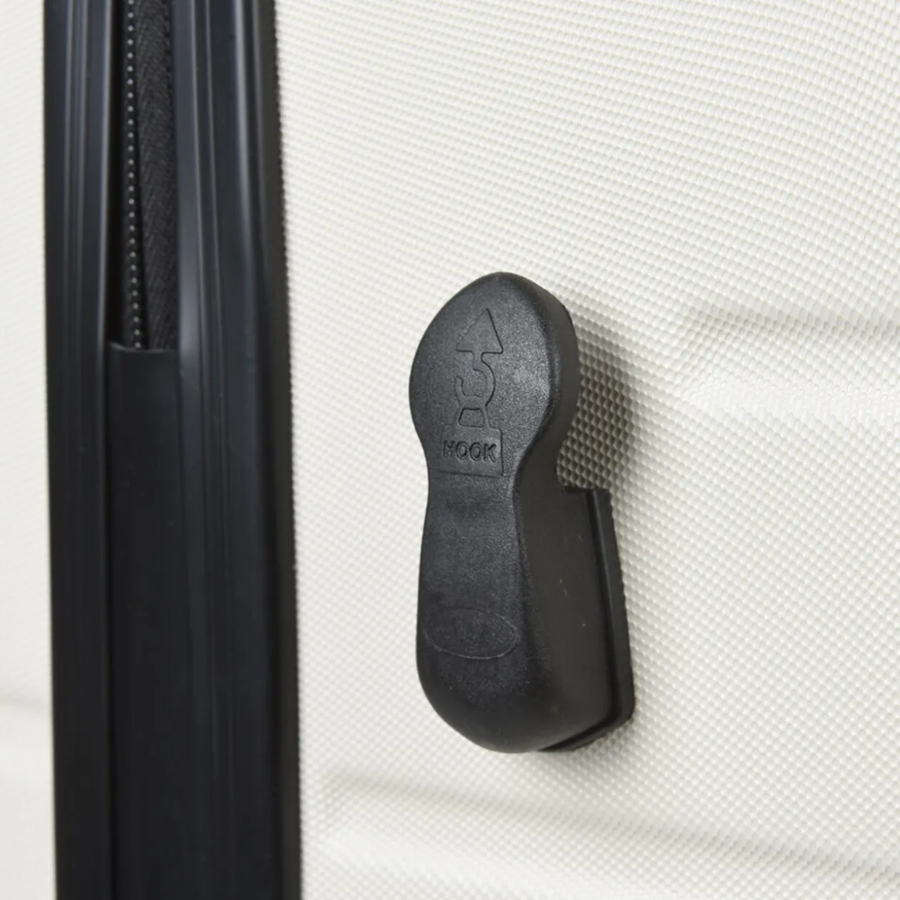 Valise trolley rigide 4 roues blanche 60cm