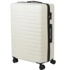 Valise trolley rigide 4 roues blanche 70cm