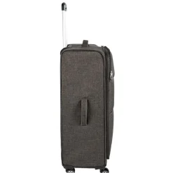 Valise trolley souple roues multidirectionnelles gris H70 cm