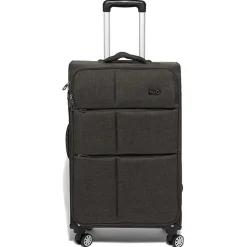 Valise trolley souple roues multidirectionnelles gris H60 cm