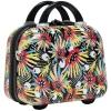 Vanity rigide motif tropical plastique ABS 30x16xH32cm