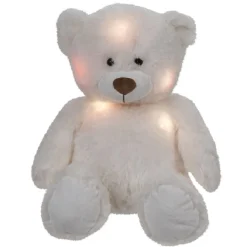 Veilleuse peluche ourson blanc lumineux