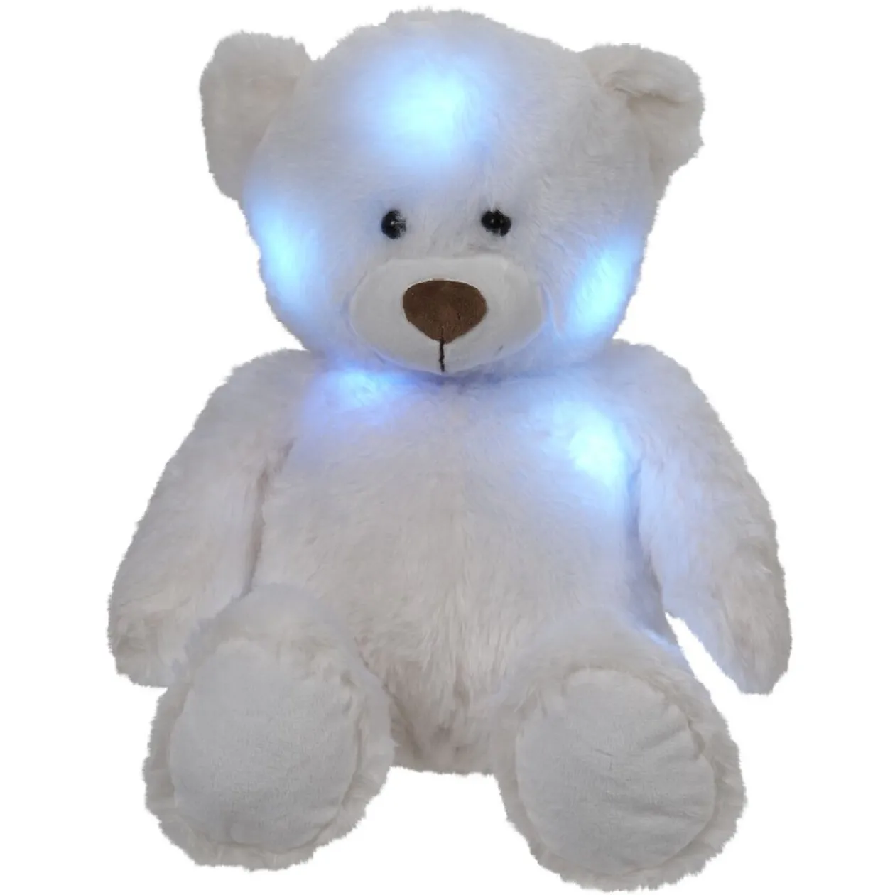 Veilleuse peluche ourson blanc lumineux