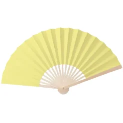 Éventail en bambou et papier 3 coloris