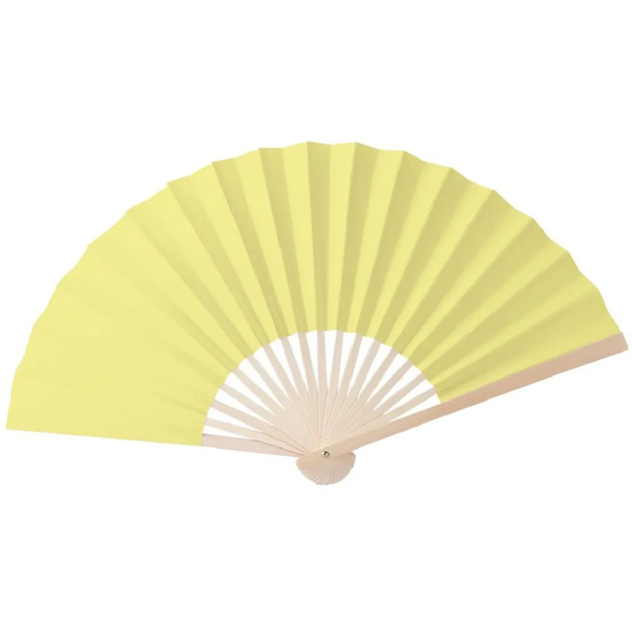 Éventail en bambou et papier 3 coloris