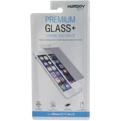 Verre trempé 3D pour Iphone 6, 6S, 7 et 8 transparent et blanc