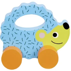 Véhicule hochet en bois