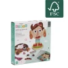 Visage mystère à composer bois certifié FSC® - 64 pièces
